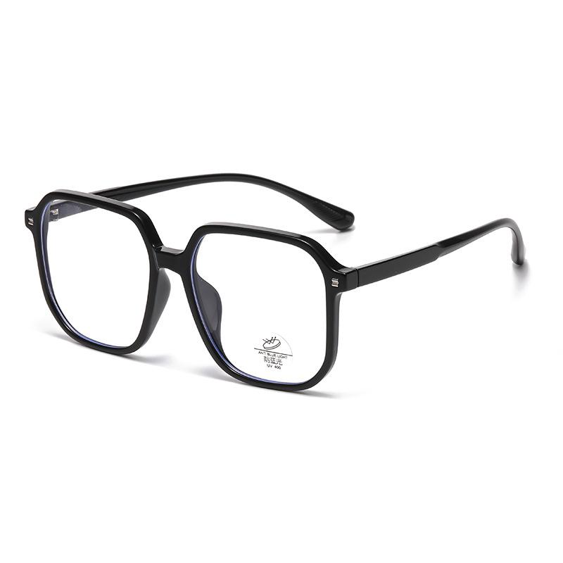 Fashion Leopard Oversized Myopia Glasses Women Square Blue Light Blocking Ultralight TR90 Minus Diopter Eyeglasses