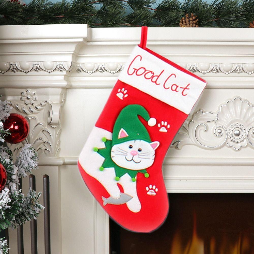 Hanging Christmas Gift Sock Large Size Gift Bag Navidad Christmas Stocking Christmas Decor