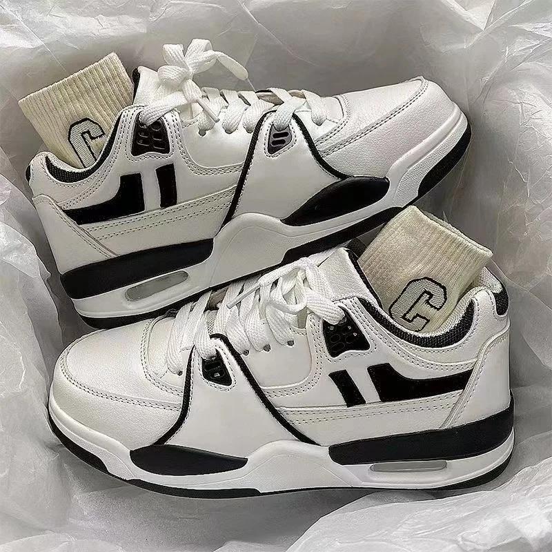 Fashion New Mens Sneakers White Air Cushion Casual Male Flat Shoes Outdoor Male Running Shoes Solid Color Men Shoes Zapatos Para Hombres