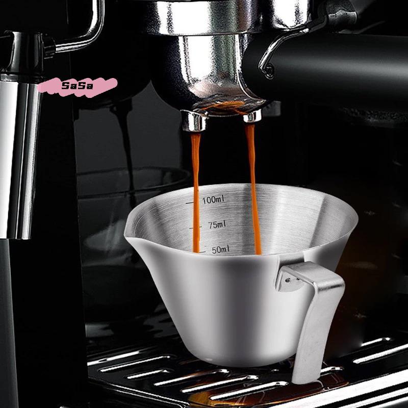 304 Stainless Steel Coffee Measuring Cup with Scale Espresso Shot Cup Kitchen Tool Coffee Machine Accessory Measure Mug