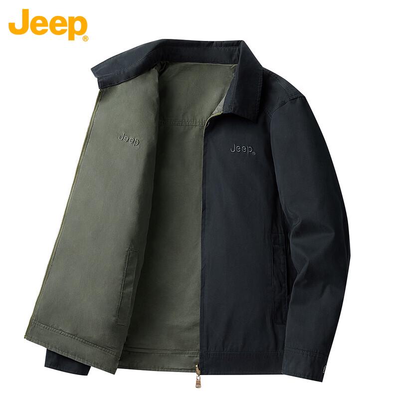 JEEP Men's Reversible Stand-Collar Workwear Jacket