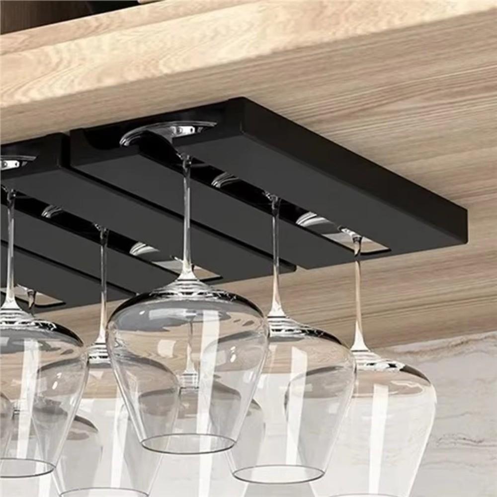 Upside-Down Wine Glass Rack Non-Drilled Wine Glass Holder Glassware Storage Classification