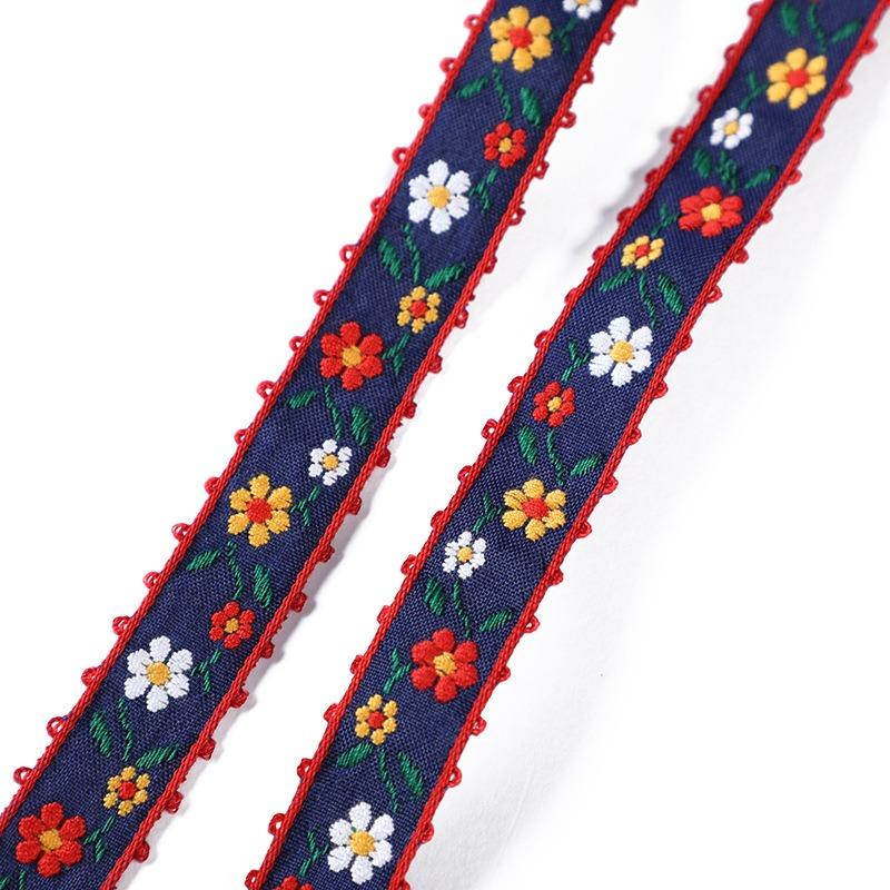 1 Yards Ethnic Jacquard Ribbon Nylon Webbing for Bag Strap Belt Tape DIY Textile Clothing Decor Sewing Accessories