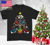 Nashville Predators Christmas Tree Hookey Black T-shirt Unisex  JJ4902 Unisex T-Shirt