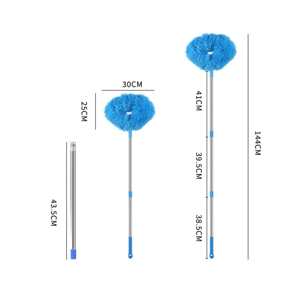 Ceiling Fan Cleaner Dusters with Extension Pole Dust Removal Brush Removable Washable Microfiber Ceiling Duster Cleaning Tool