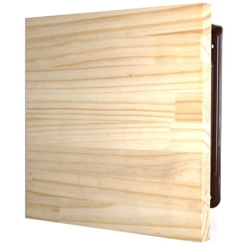 Tanabe Metal Industries Folding Shelf Brackets, 400mm, Brown, Set of 2