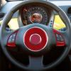 Carbon Fiber Car Steering Wheel Panel Buttons Trim Frame Cover Sticker For Fiat 500 2012-2015 Car Styling Accessories