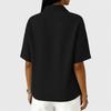 Women's Loose Fit Denim Button Trim Top, Casual Button Blouse for Women, Daily Wear Basic Top