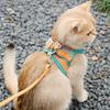Pet Reflective Harness + Leash (L) (Green + Orange)