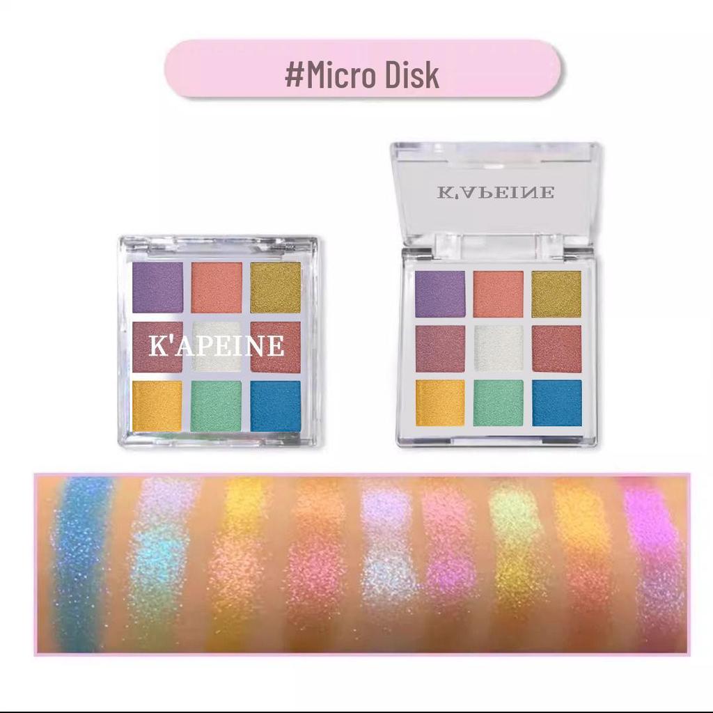 Nine-Color Earth Tone Eyeshadow Palette: Warm Chocolate, Matte Orange, Shimmering Flash