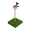 Cat Scratching Toys Spring Teaser Stick with Sound Birds Interactive Cat Toy Bite Resistant Plush Sparrow for Indoor Outdoor