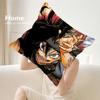 Cartoon Black C-Clover Pillow Case Sofa Decorative Home Double-sided Print Plush Square Throw Pillow Covers Cushion Decor Cover