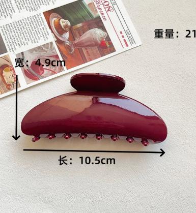 Medium Size Hair Claw Clip Durable Plastic Hair Grip Hair Accessory for Everyday Use and Various Hairstyles Suitable for Different Hair Types One Size