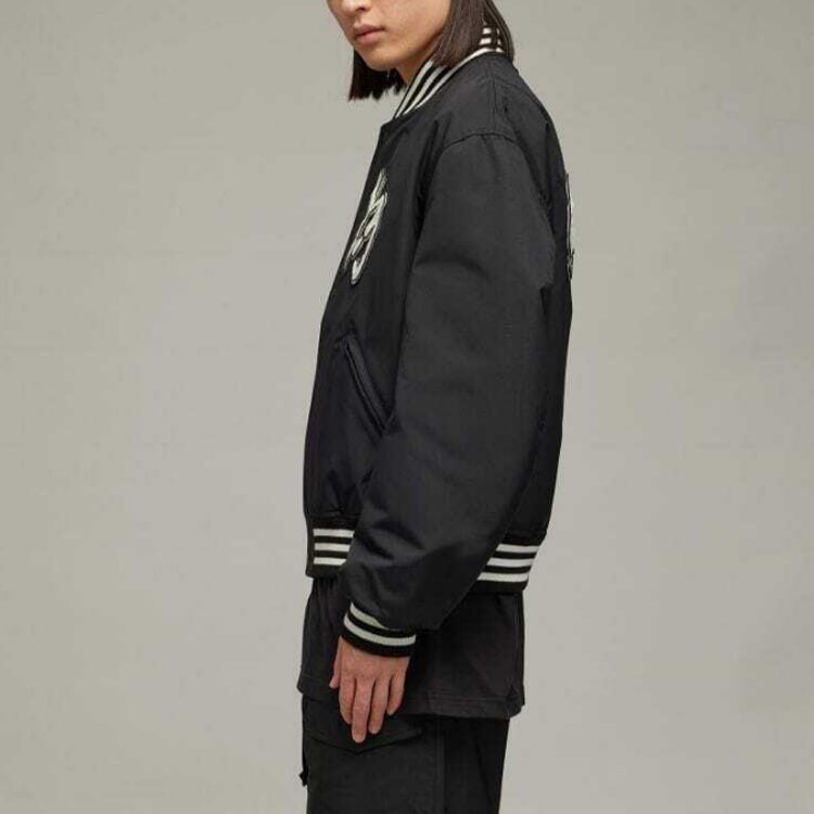 Y-3 Team Jacket Black/White Unisex Outerwear H44804