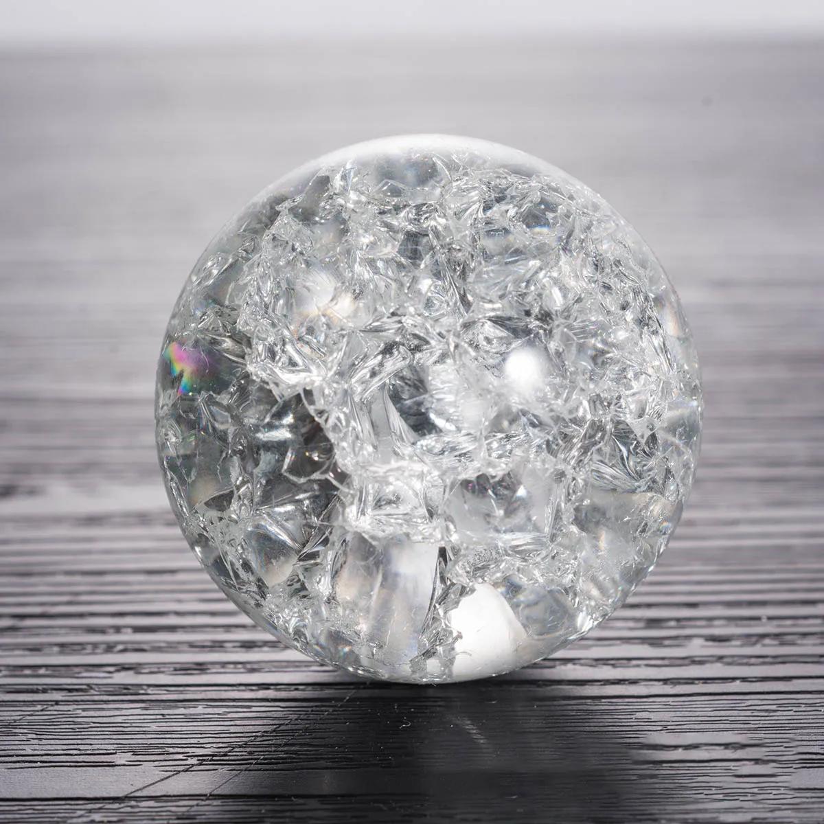 

30 мм 40 мм 50 мм 60 мм Кришталева скляна куля з тріщинами льоду Фонтан Бонсай Водні елементи Декоративні прикраси Орнаменти для рокарій 40mm