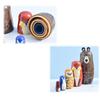 ST TS Matryoshka Nordic Home Ages 6 and Up Dolls, Handmade, Style, Animal, Traditional, Wooden, Cute, Decorative, Decor,