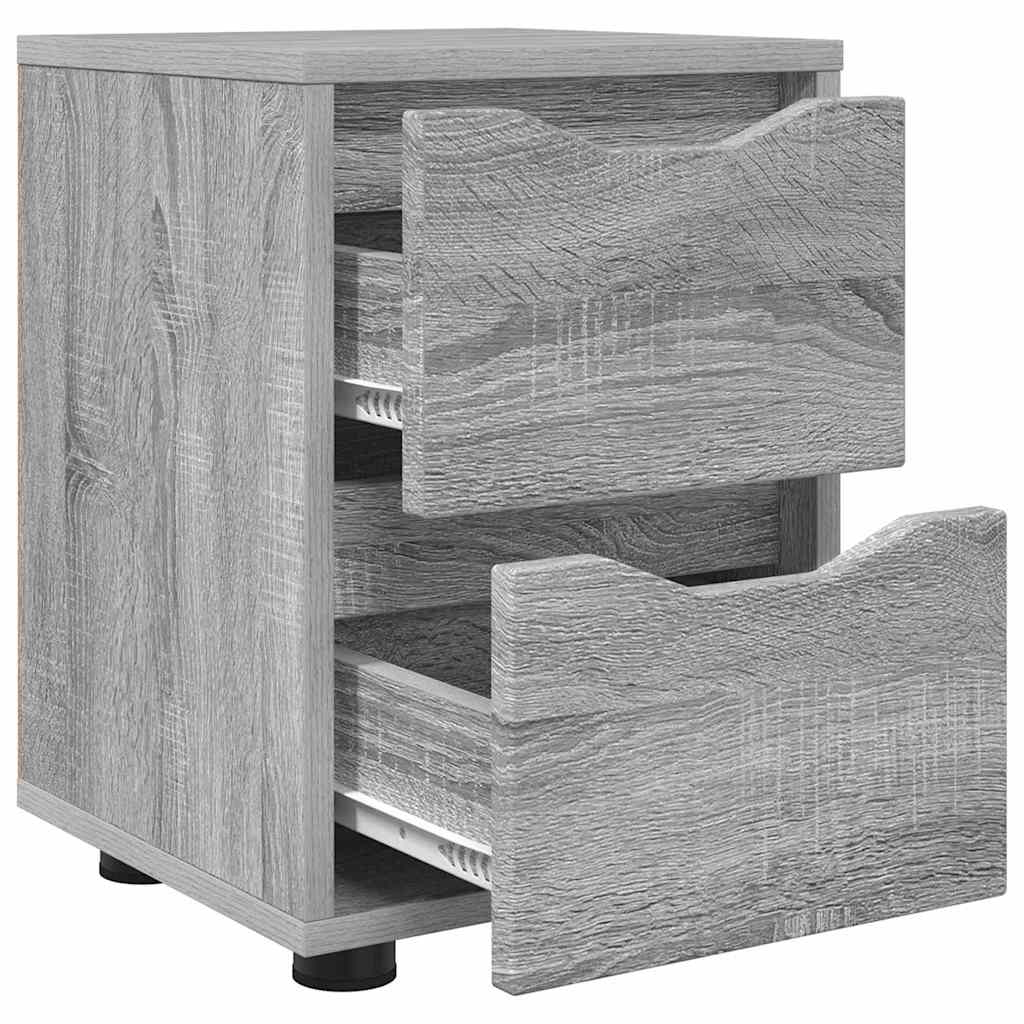 Nightstands 2 Pcs Grey Sonoma 30.5 X 30 X 43 Cm Engineered Wood