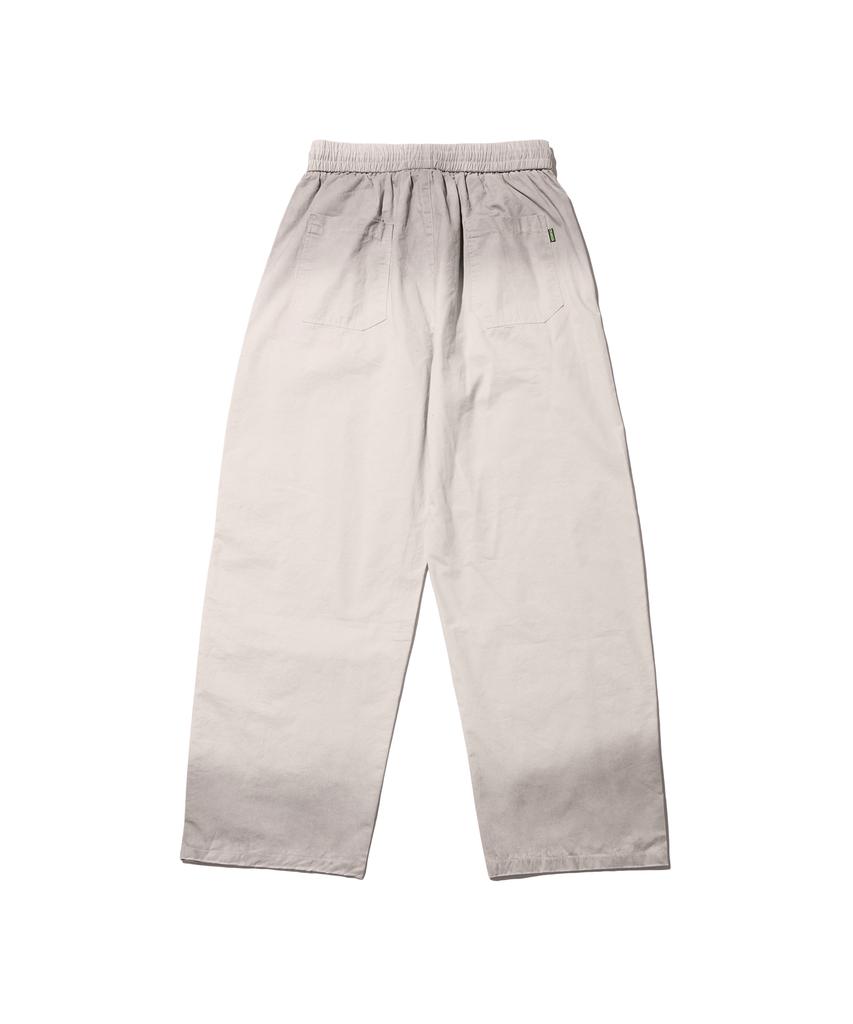 CREAM SODA LAB Pigment Cut Rivet Cotton Banding Pants Ivory