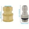 High Pressure Water Gun Quick Plug Live Connection 1/4 Fast Connector M14*1.5 High Pressure Spray Head Foam Pot Accessories