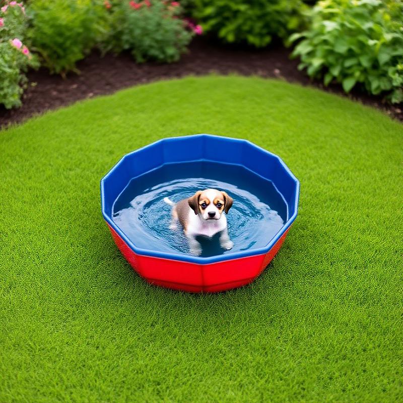 1pcs PVC Pet Bathing Tub Portable and Storable Basin Foldable Pet Swimming Pool Suitable for Cleaning Cats and Dogs