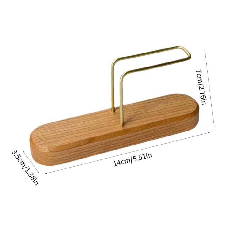 Modern Wood Filter Storage for Coffee Brewing Fan Shape Filtering Paper Rack