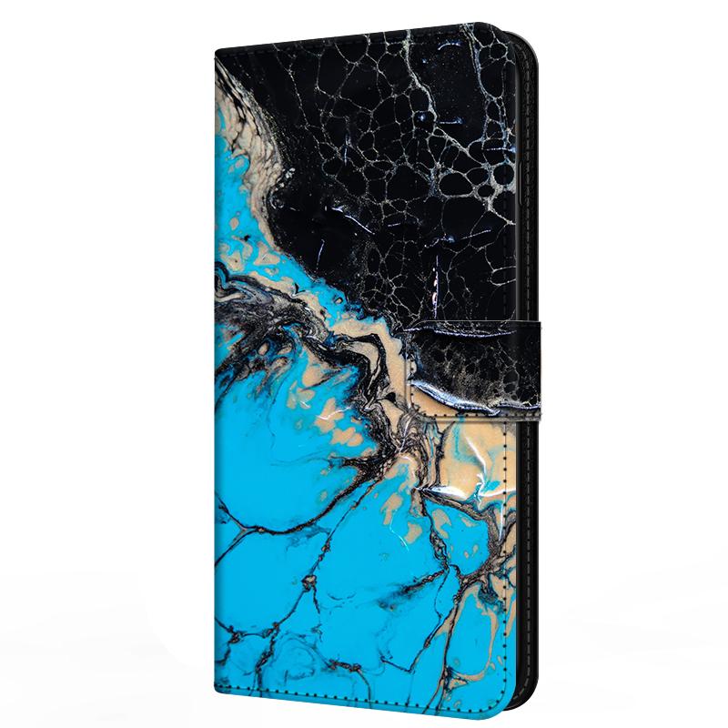 Leather Flip Case for Samsung A37 A57 Cover Wallet Book Stand Magnetic Cove Galaxy A 57 37 5G Capa Marble Partterns Funda Bumper