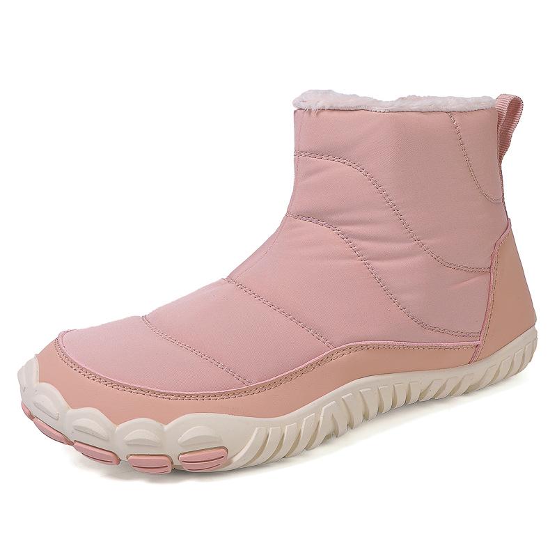 Winter Waterproof High-Top Snow Boots - Unisex Fleece-Lined Cold-Proof Sports Shoes
