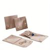 Women Velvet Jewelry Pouch with Snap Button Closure Multi-Compartment Organizer for Necklaces, Earrings, Rings, Soft Fabric Storage Bag Jewelry Pouch