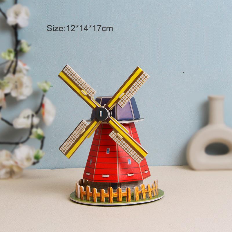 Kreatywna DIY 3D Papierowa Kartka Puzzle Model do Zbudowania Montaż Dzieci Ręcznie Robione Jigsaw Dekoracje Pokoju Zabawki Edukacyjne