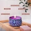 RIS Aroma Glass Jar Candle Set of 4 | Scented Candles Gift Pack