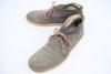 Ellelui/Leather Chukka Boots/24.5/Light Gray/Suede Finish/Oil-Resistant Sole/Non-Slip