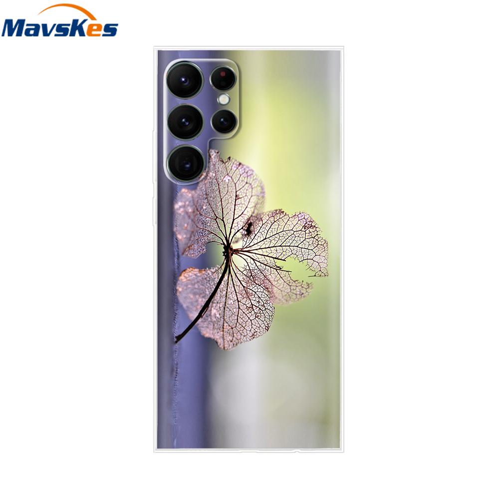 For Samsung Galaxy S22 Case S22 Ultra Transparent TPU Soft Silicon Cover For Samsung S22 Plus GalaxyS22+ Back Cases Phone Bumper