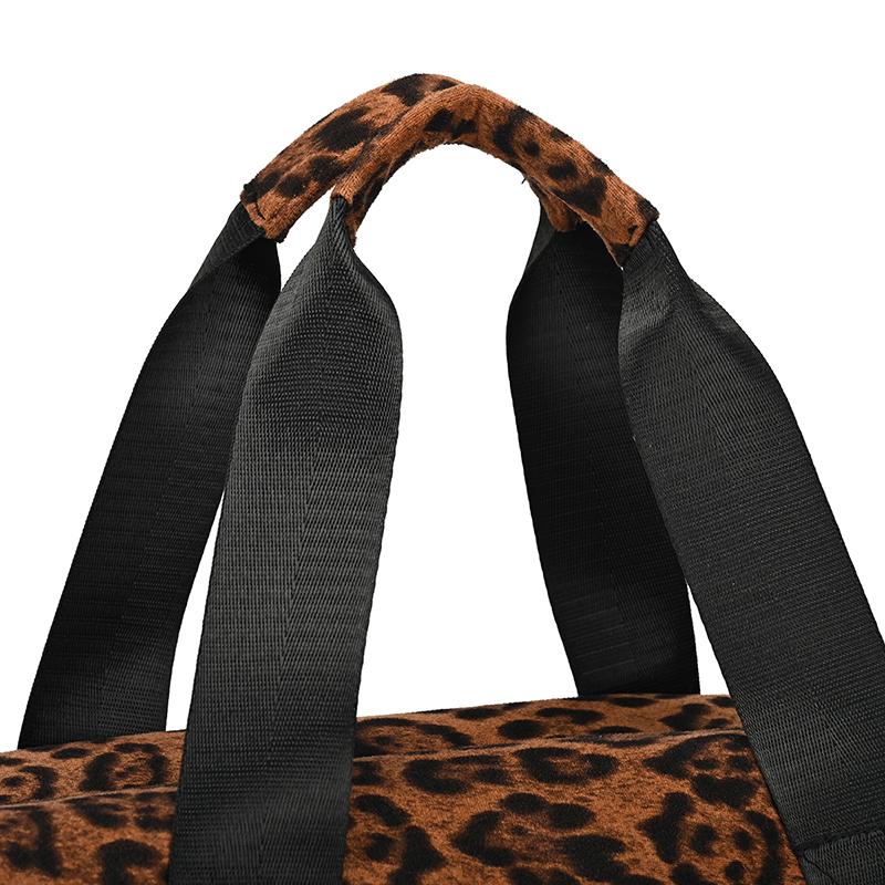 Leopard Print Large Capacity Travel Bag Women's Short-Distance Boarding Storage Bag Portable Luggage Bag