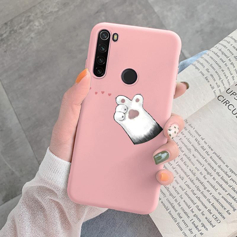 For Redmi Note 8 Pro 8T Back Cover Protective Case Soft Silicone Cute Cartoon Cat Frog Funda Phone Case For Xiaomi Redmi Note 8