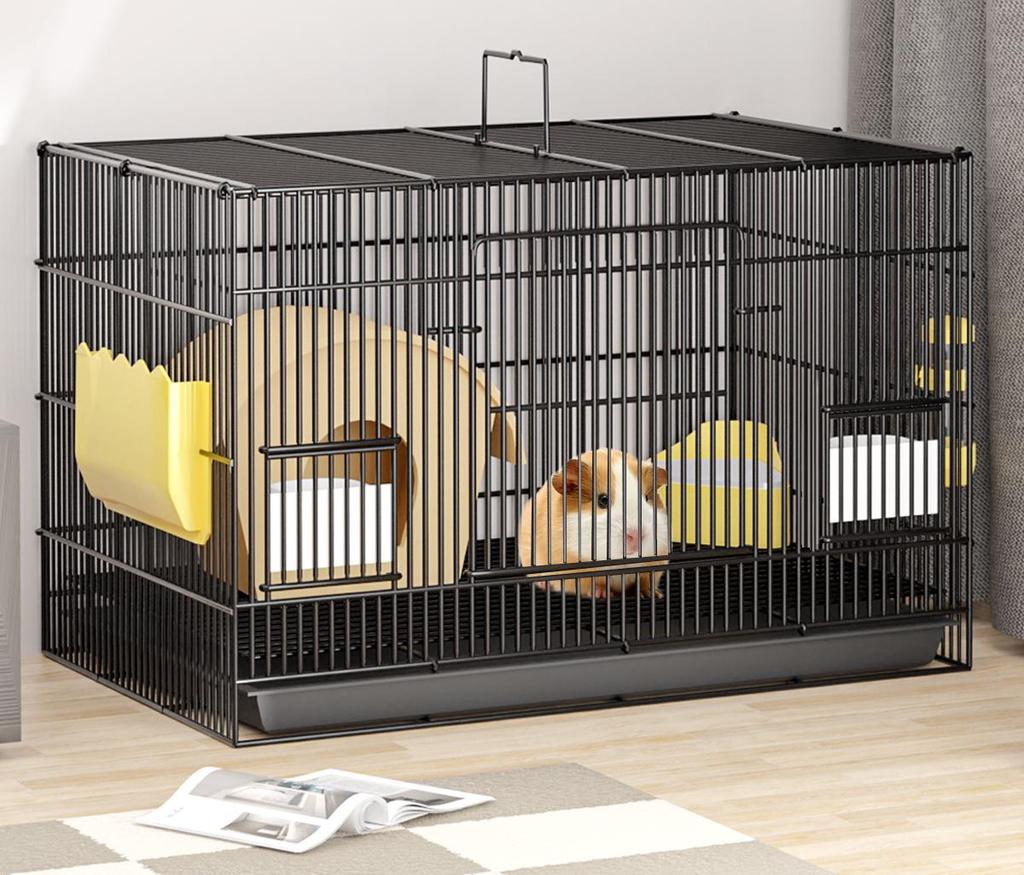 Indoor Guinea Pig Cage with Toilet, Anti-Spray Urine Protection, and Special Villa Design