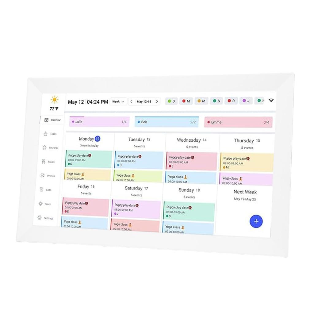 15,6 Zoll Wandplaner Digitaler Kalender Aufgabenplaner WiFi Intelligenter Touchscreen Interaktives Display Wand-Schreibtischhalterung APP