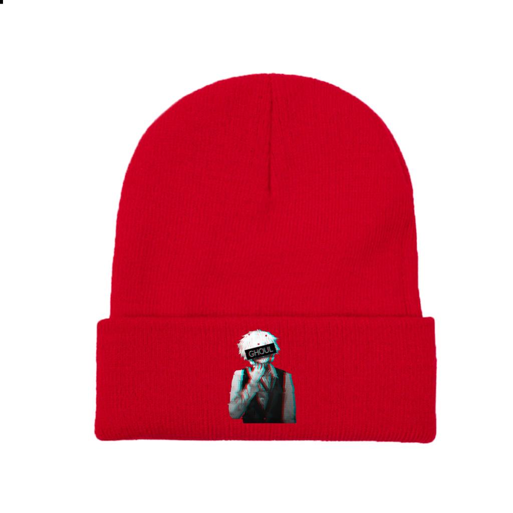Tokyo Ghoul Ken Kaneki Knitted Hat Beanie Winter Hats Warm  Color  Cap for Unisex Women