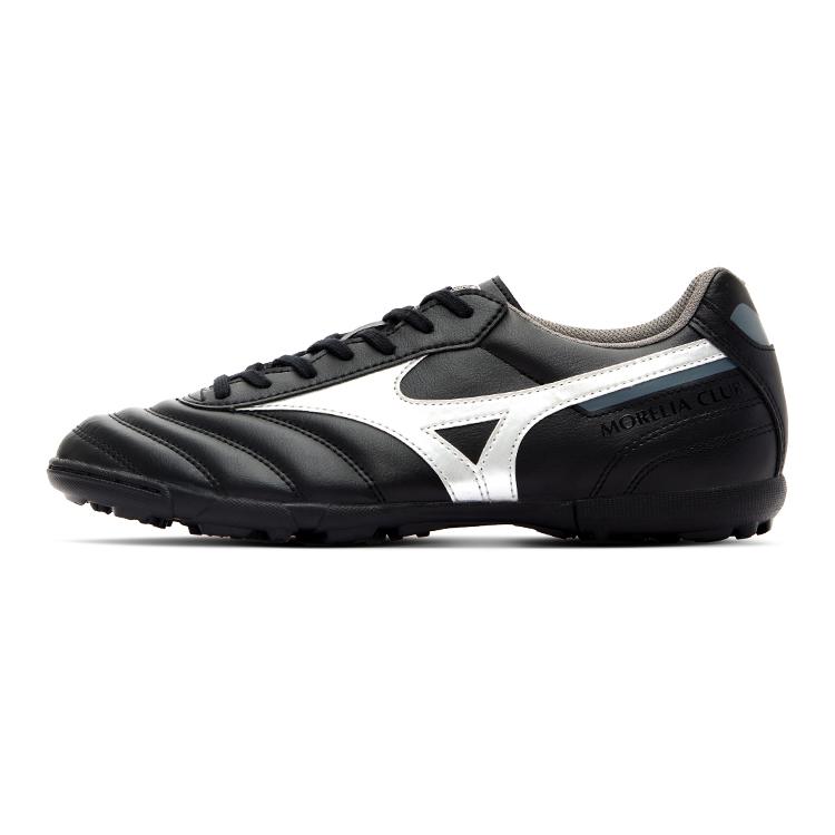 Mizuno Morelia 2 Club As Anti-Slip Durable Fit Soccer Shoes Men Soccer Shoes Black Silver P1GD241603