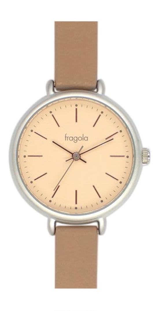 [Follow] Fragola Sweatproof Soft Color Watch H01222S-1 MOCHAOR Women s Brown