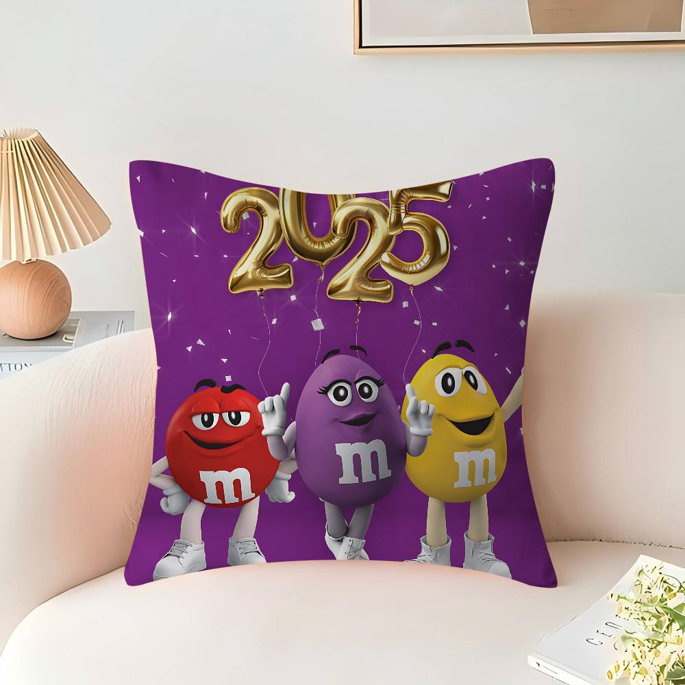 M-M And M-Ms Cushion Cover Pillowcase Upholstery Sofa Throw Pillow Home Decor Pillowcas
