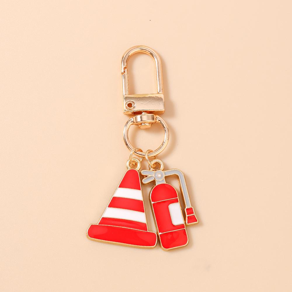 New Fire Gloves  Firefighting Shoes Keychain Fire Equipment Key Ring Pendants for Women Girls Handbag Decor DIY Jewelry Gift