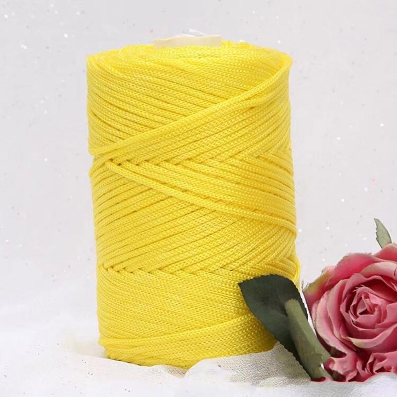 Fio Adicional de Polipropileno Centro Vazio Fio para Artesanato Substância Macia Ventilada Para Tricô Crochê Uso Constante