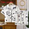 Animal Patterns Kids Summer Pajamas With Breathable Fabric