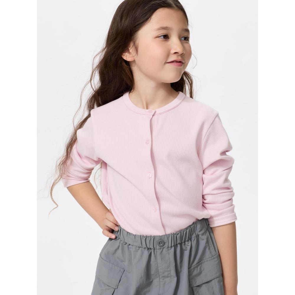 Uniqlo Japan Girls Soft Rib Cardigan