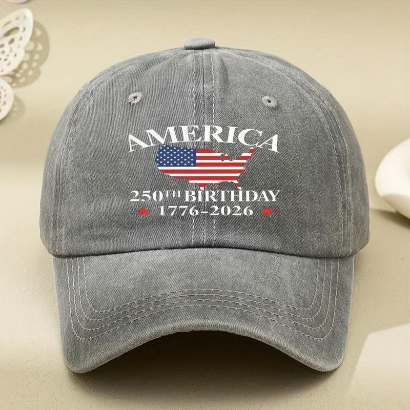 250th Anniversary Series 250 BIRTHDAY Letter Print WomenS Baseball Cap Adjustable Snapback er Appropriate for Any Season