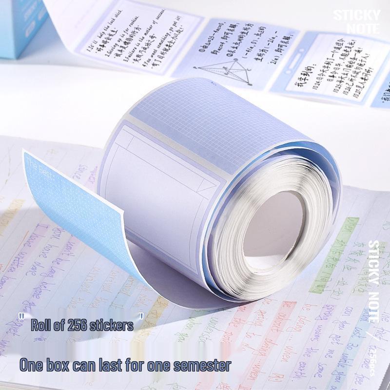 Gradient Color Sticky Notes - Full Adhesive Index Tabs for Students
