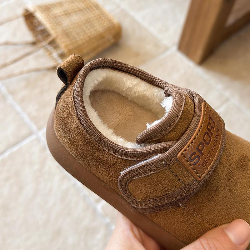 Children's 2025 Winter Non-slip Snow Boots - Warm, Thickened Velvet, Soft Sole, Furry Cotton Shoes for Girls