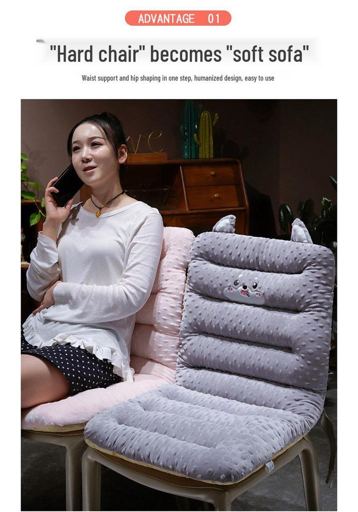 Cartoon Bubble Toast Seat Cushions: Front/Rear Car, Office, Dormitory, Long-Sitting Chair, Lumbar Support