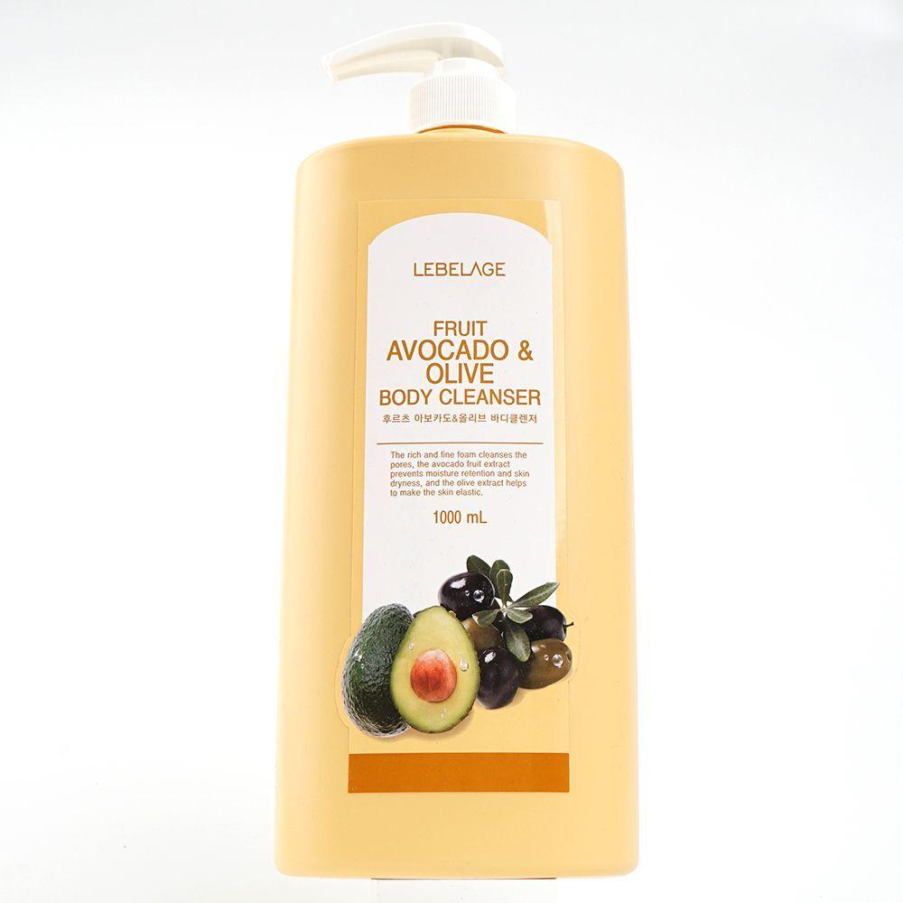 NZZETNWJ Avocado Extract Shower Body Cleanser Large Capacity 1000ml