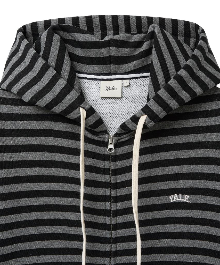 Yale Small Arch Stripe Hoodie_Gray